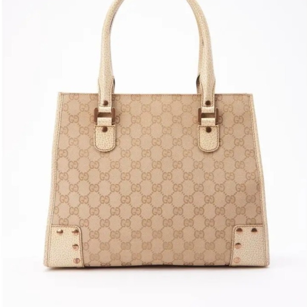 Gucci Beige Monogram Tote